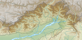 Map showing the location of நம்தாபா தேசியப் பூங்கா Namdapha National Park