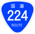 National Route 224 shield