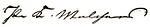 Signature de Paul Melchers