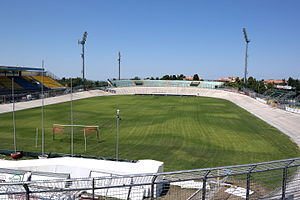 Der Innenraum des Stadio Comunale Guido Biondi (Juli 2015)