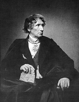 Лео фон Кленце в 1856 году. Фотография Франца Ганфштенгля