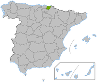 Letak Gipuzkoa di Spanyol