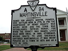 Martinsville, Tofl da Historischn Londmarkn