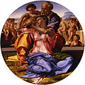 『聖家族』（1507年頃） ウフィツィ美術館（フィレンツェ）