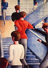 Bauhaustreppe (מדרגות באוהאוס), אוסקר שלמר, 1932, המוזיאון לאמנות מודרנית שבניו יורק
