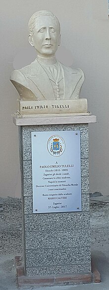 Paolo Emilio Tulelli busto Zagarise