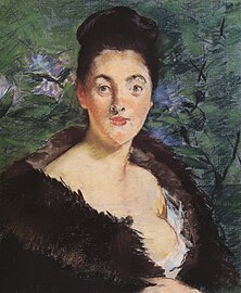 Édouard Manet: Dame im Pelz, um 1880