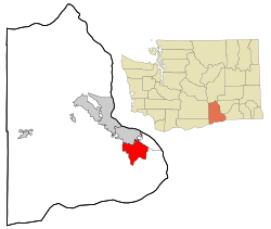 Location of Highland, Washington