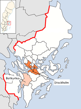 Localisation de Botkyrka