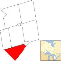 Location of East Garafraxa within Dufferin County