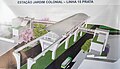 Maquete eletrônica de estação da Linha 15