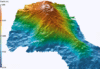 Three dimensional topological map of Loihi Seamount