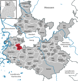 Kaart van Oftersheim