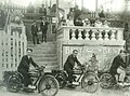 Motorsport in front of the Empire Stadium enclosure during the 1920s