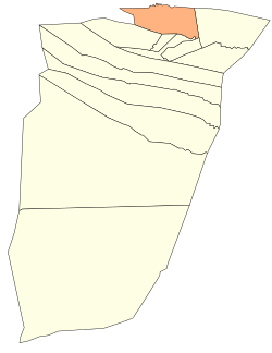 Map of Ghardaïa Province highlighting Bérianne District