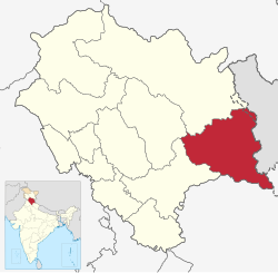 Location in Himachal Pradesh