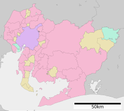 島西町の位置（愛知県内）