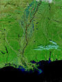 Mississippi Delta uut den Weltruum