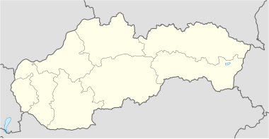 Фортуна ліга 2019—2020. Карта розташування: Словаччина