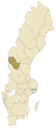 Pozicija Härjedalena na karti Švedske