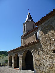 The church in Montesquieu-Avantès