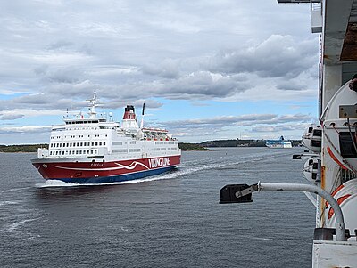 Schip vertrokken naar Ålandseilanden