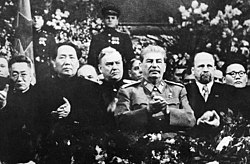 Мао са Стаљином у Москви децембра 1949.