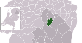 Assen'in Drenthe'deki konumu