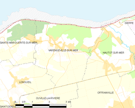 Mapa obce Varengeville-sur-Mer