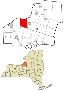 Location in Oswego County and the state of New York.