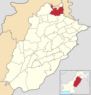 ضلع راولپنڈی کا محل وقوع