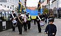 Parade for Ukraina i Ystad 30 april 2022.