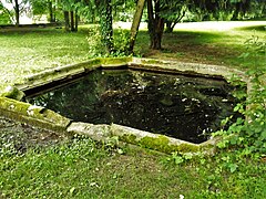 La pièce d'eau témoin du passé attaché au manoir.