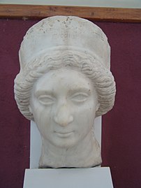 Kop van 'n godin of koningin, ca. 150 n.C.