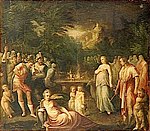 Le sacrifice d'Iphigénie, huile sur bois, Fontainebleau, musée national du château.