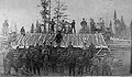 Image 50Loggers at Russell Camp, Aroostook County, ca. 1900 (from History of Maine)