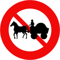 114: No animal-drawn carts