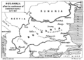 Grenzen Bulgariens nach der Konferenz von Konstantinopel 1876.