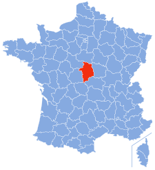 Arcidiecéze Bourges na mapě