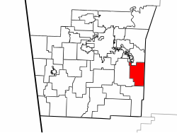 Location of Durham Township in Washington County