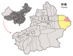 伊吾县的地理位置