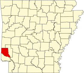 Localisation de Sevier County, Arkansas