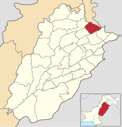 Distretto di Gujrat – Mappa