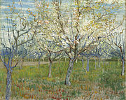 Vườn mơ ra hoa, tháng 3 năm 1888. Bảo tàng Van Gogh Amsterdam