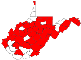 County distribution map.