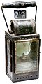 Brass carbide burner trainman's lantern, (German Reich Railway, c. 1942)