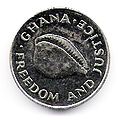 Rückseite einer 20-Cedi-Münze von 1991