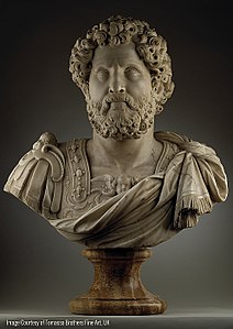 Busto del emperador Antoninus Pius (1600), mármol, Williamstown, Clark Art Institute.