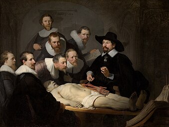 Rembrandt, La Leçon d'anatomie du docteur Tulp (1632).