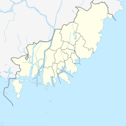 釜山タワーの位置（釜山広域市内）